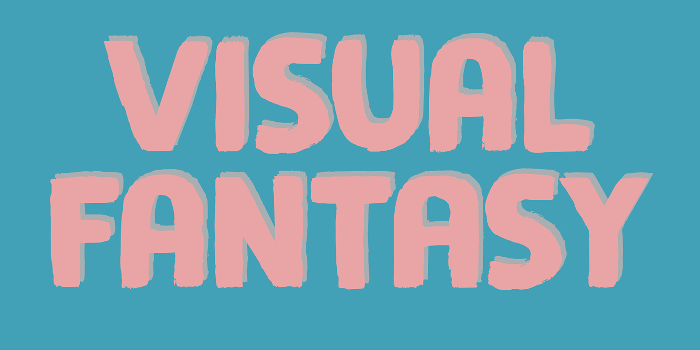 Visual Fantasy Font Poster #1