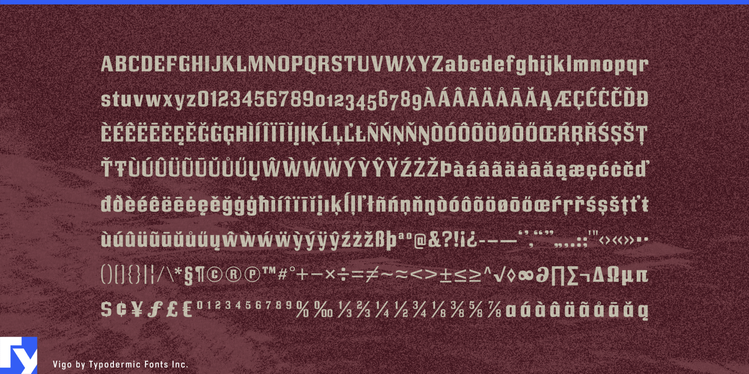 Vigo Font Poster #1