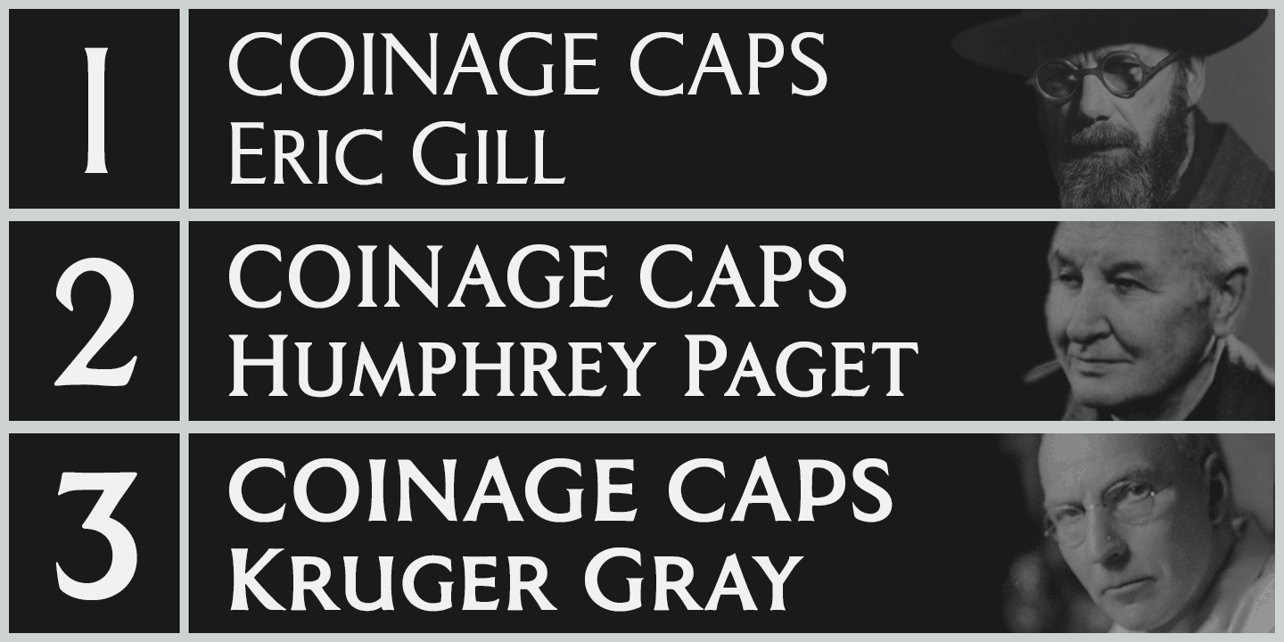 Coinage Caps Font Poster #1