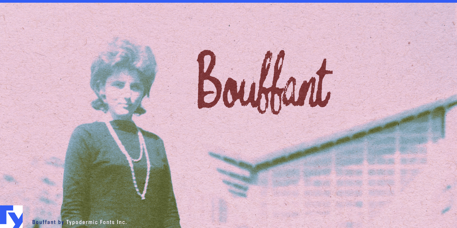 Bouffant Font Poster #1