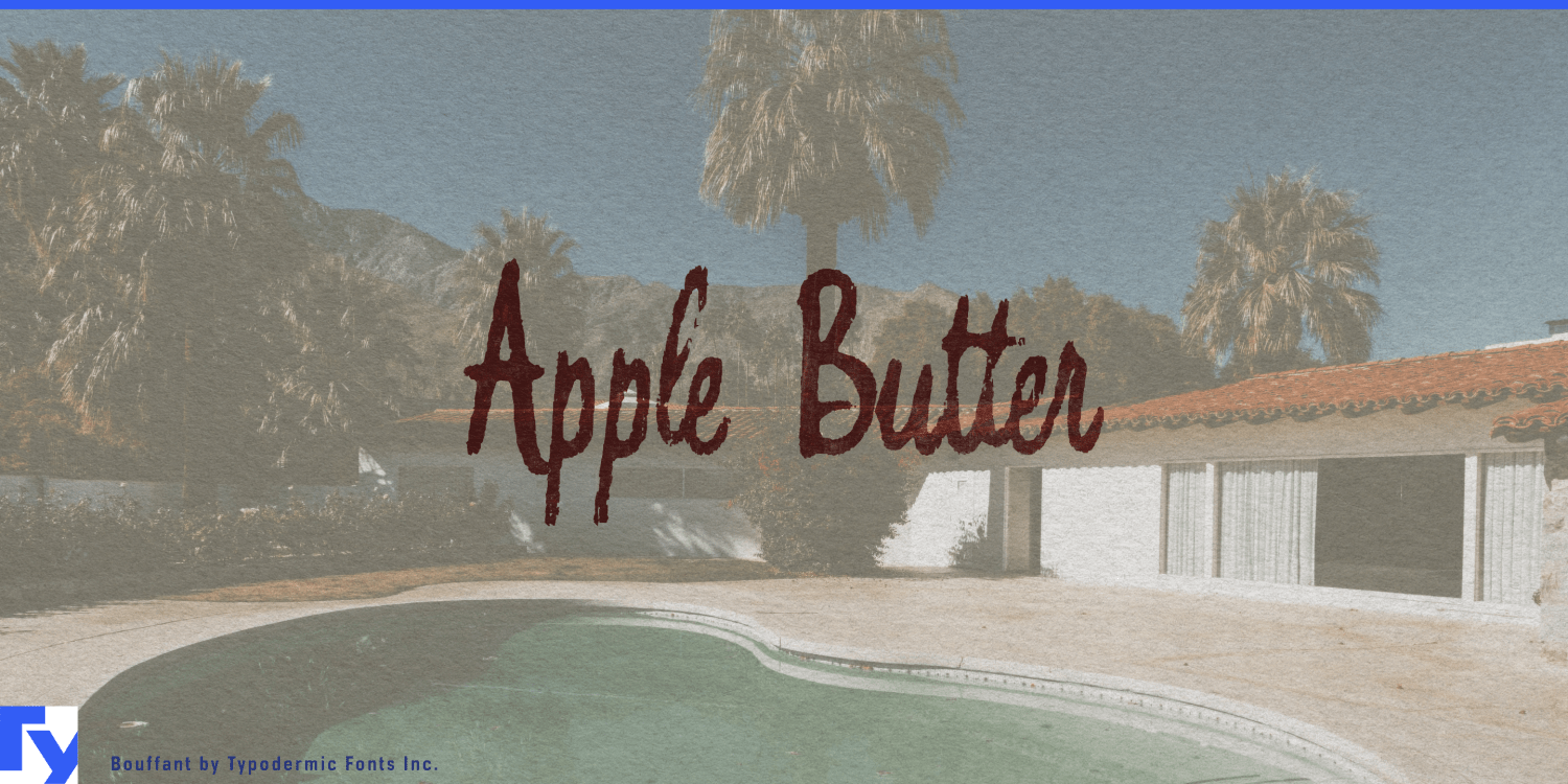 Bouffant Font Poster #1