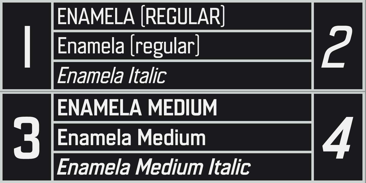 Enamela Font Poster #1