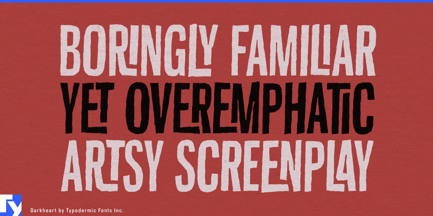 Darkheart Font Poster #1