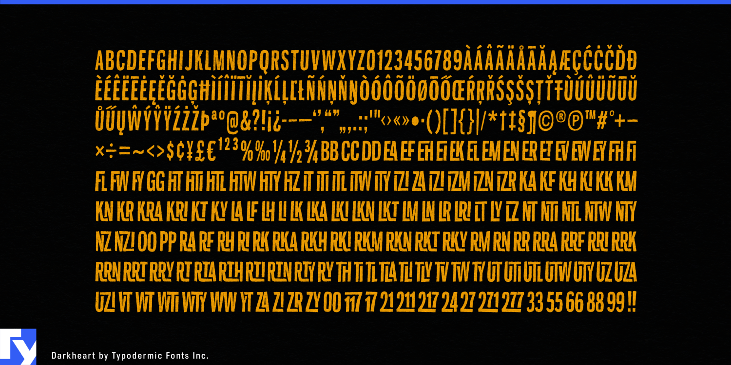 Darkheart Font Poster #1