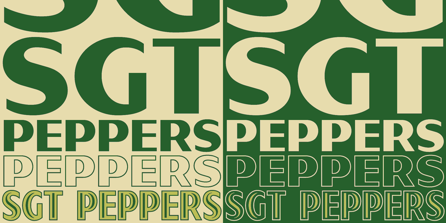 Sgt Peppers Font Poster #1