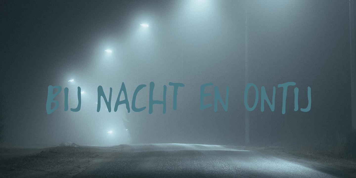 Night Delivery Font Poster #1