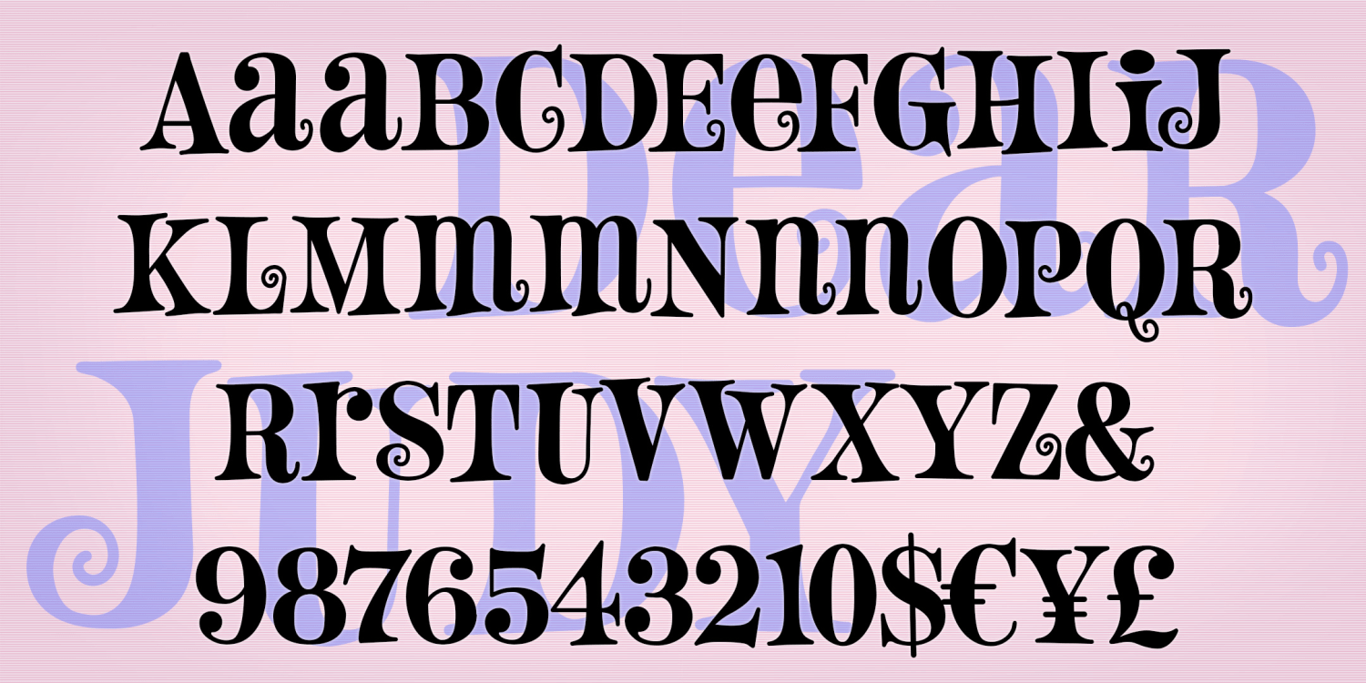 Dear Judy Font Family Poster