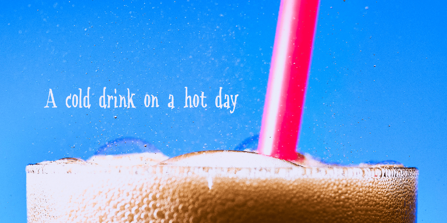 Soda Syrup Font Poster #1