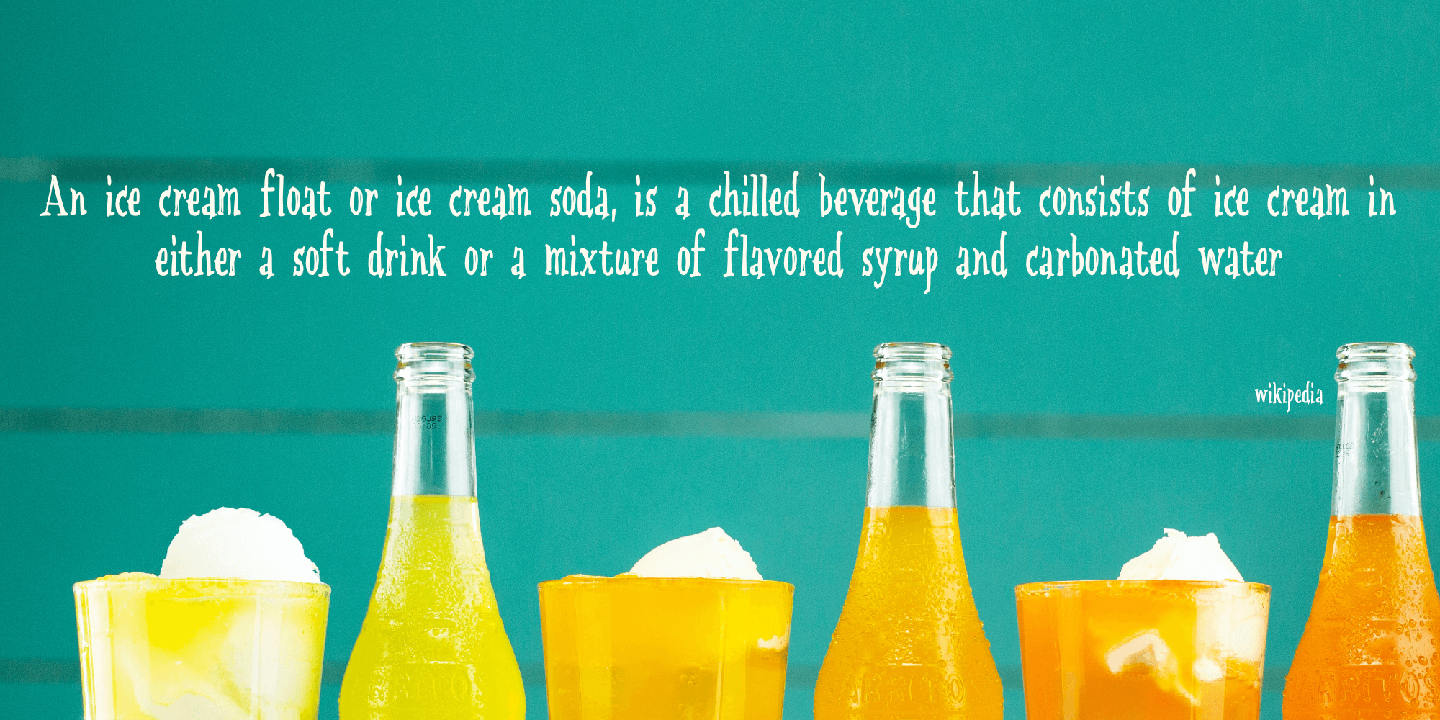 Soda Syrup Font Poster #1