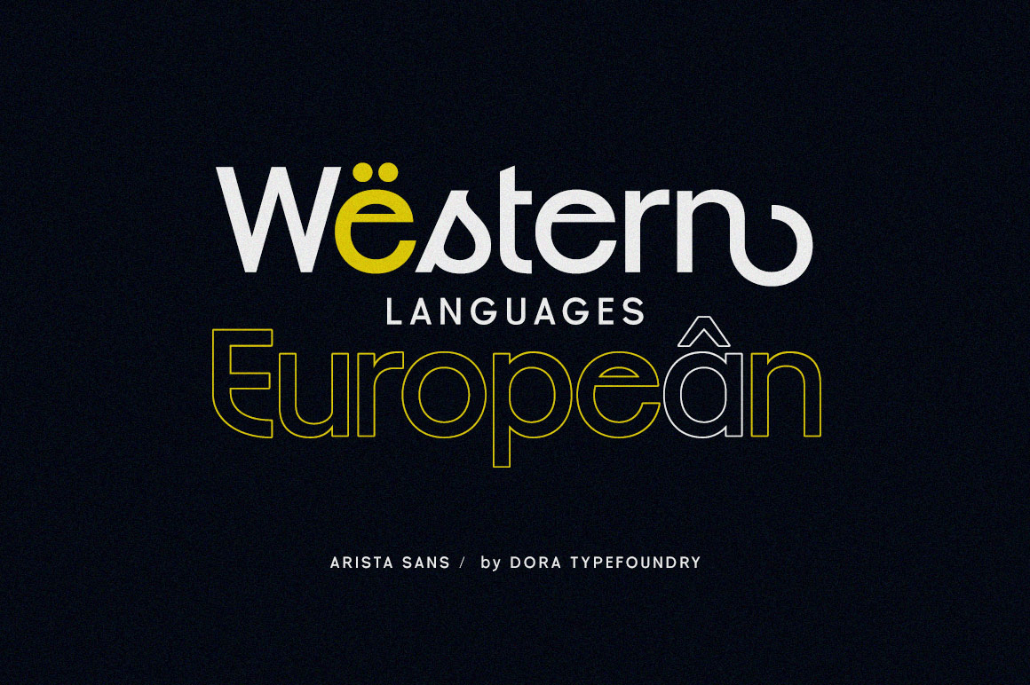 Arista Sans Font Poster #1