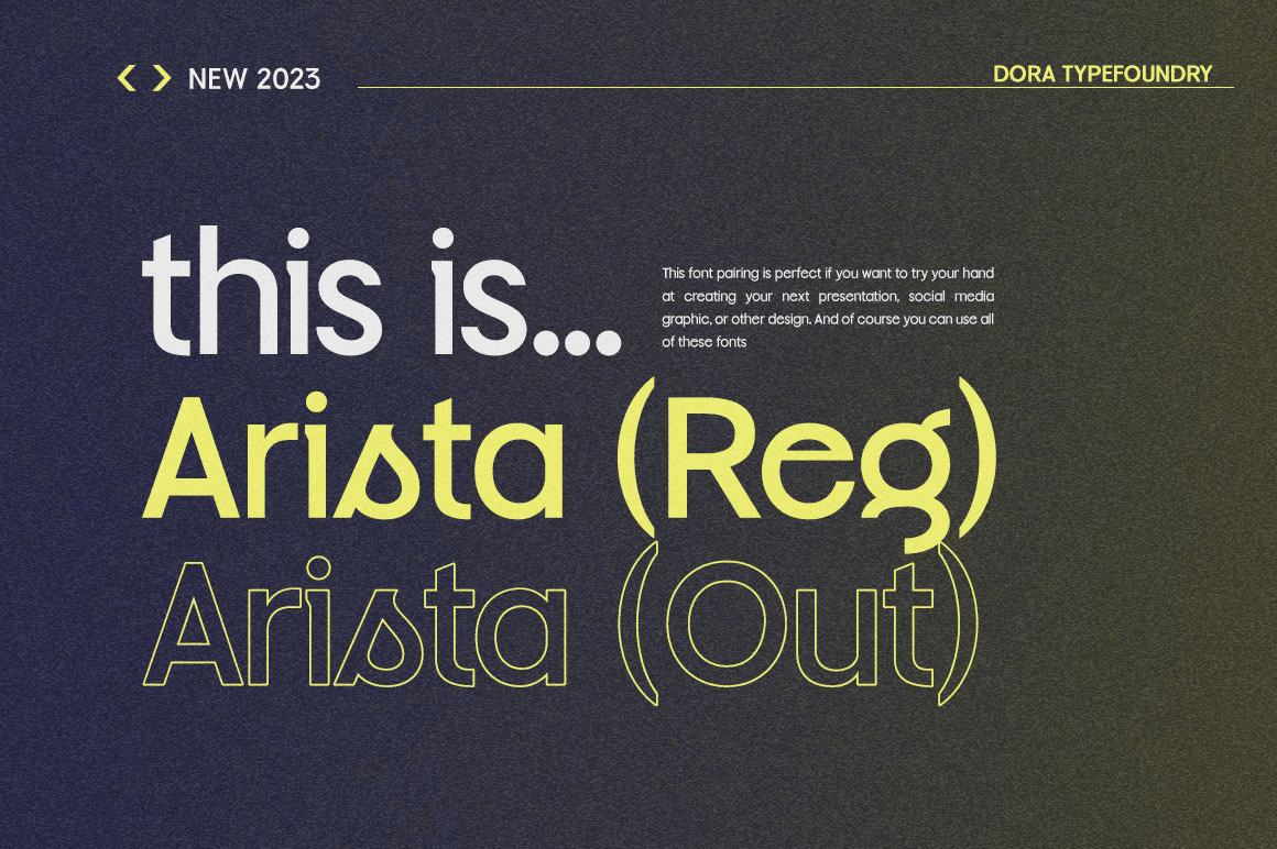 Arista Sans Font Poster #1