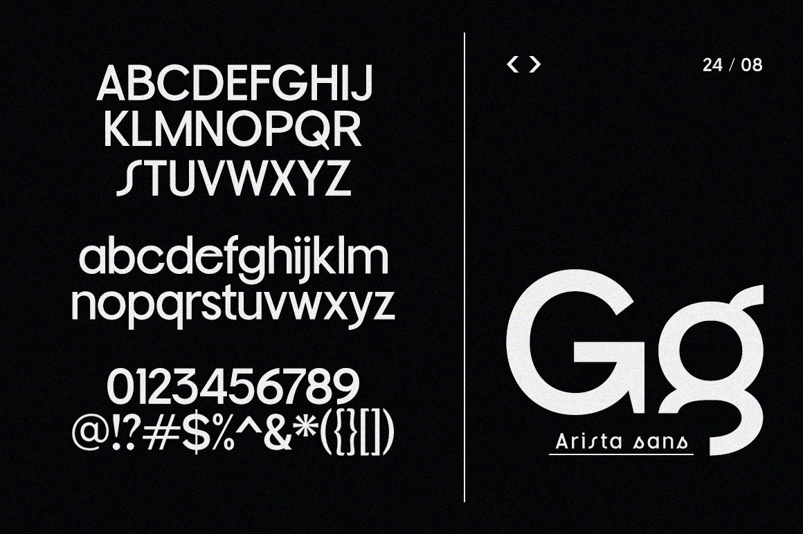 Arista Sans Font Poster #1