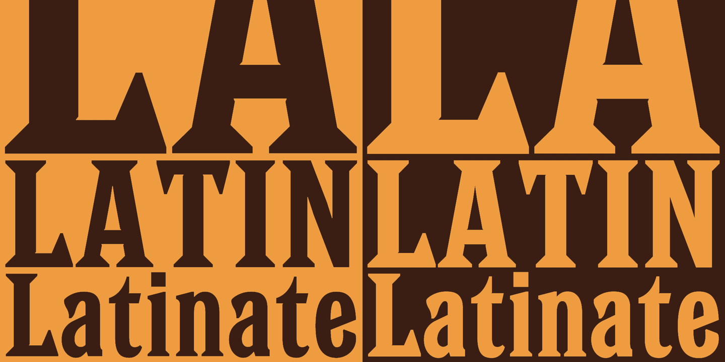 Latinate Font Poster #1