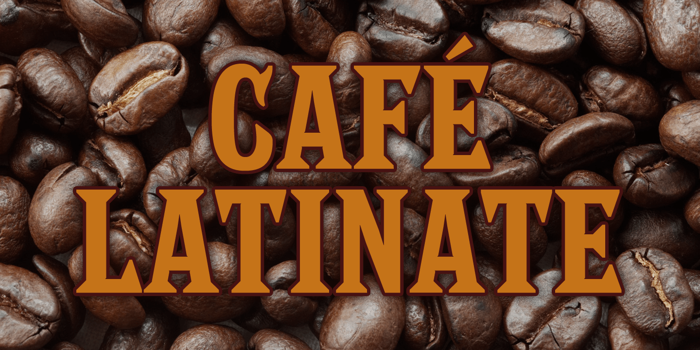 Latinate Font Poster #1