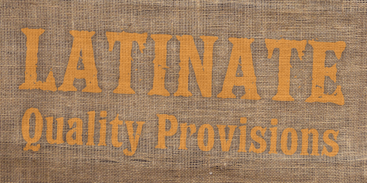 Latinate Font Poster #1