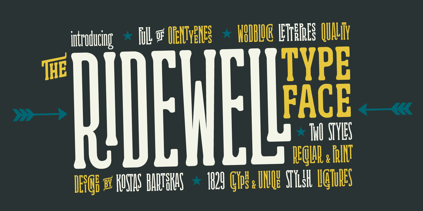 Ridewell Font Poster #1