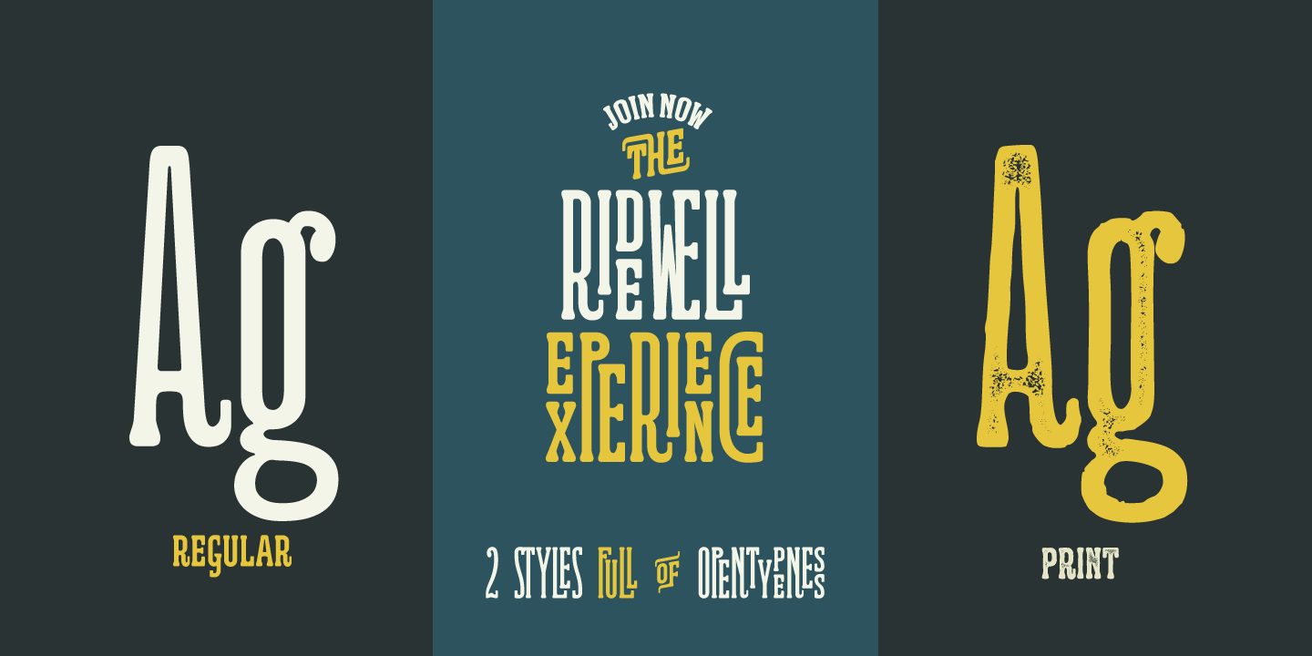 Ridewell Font Poster #1