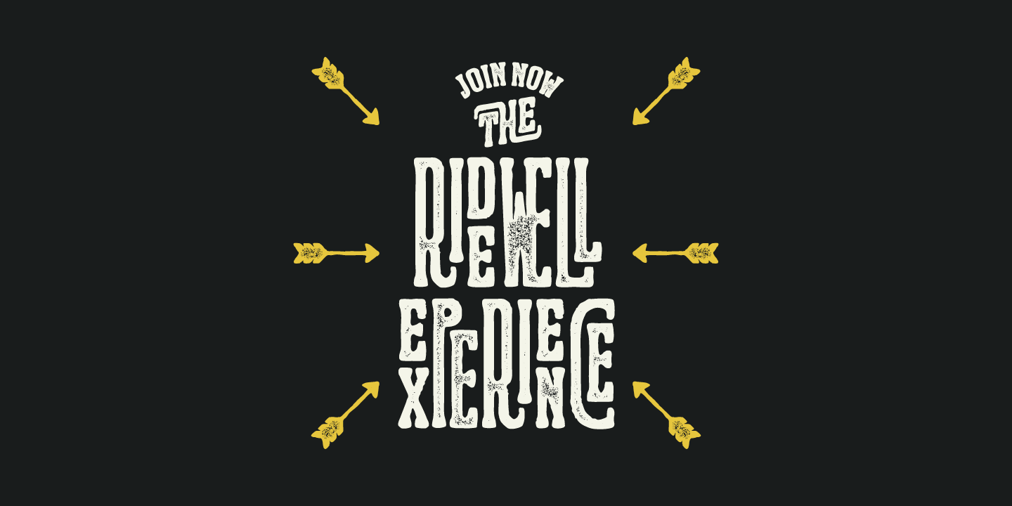 Ridewell Font Poster #1