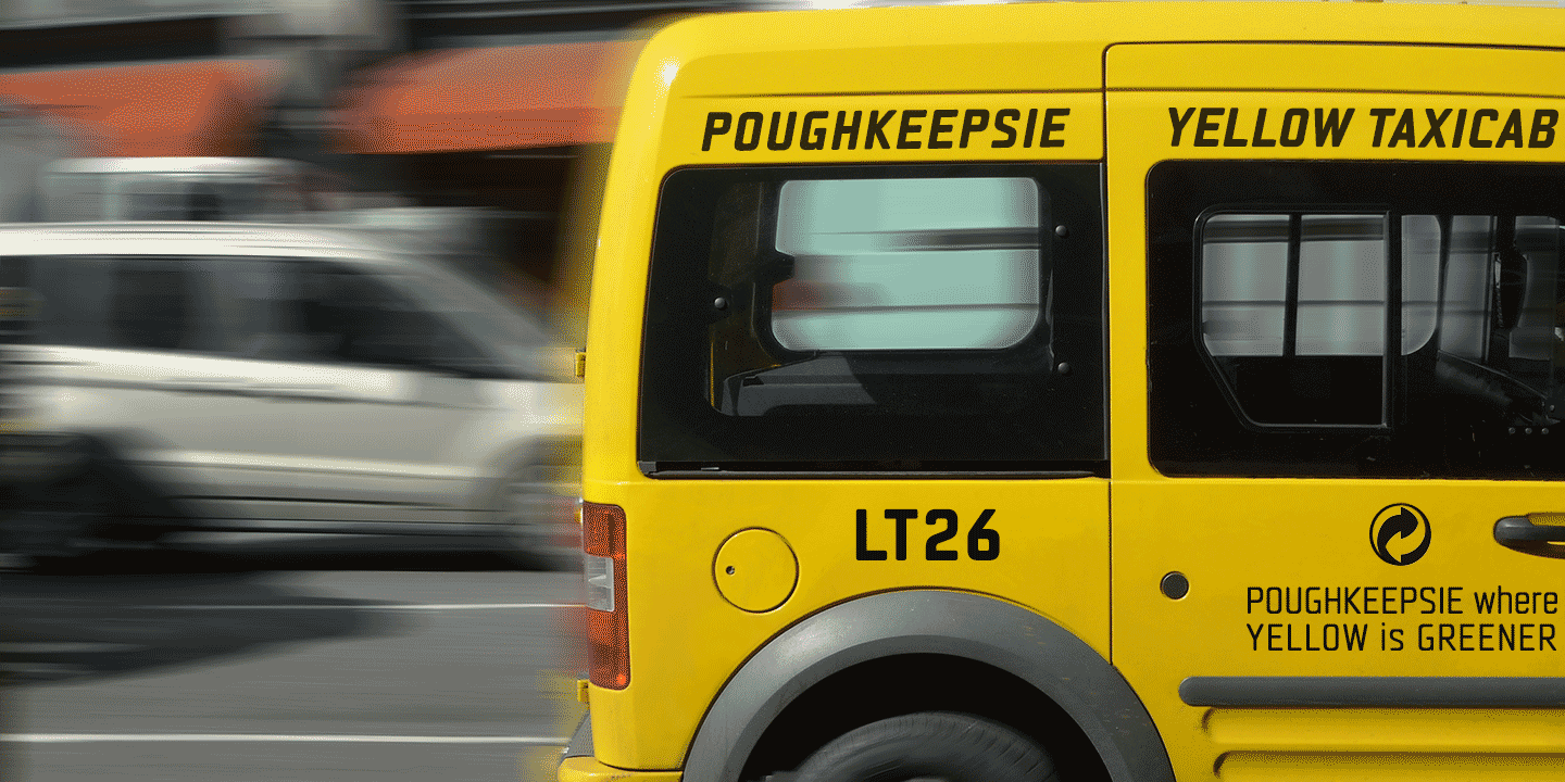 Taxicab Font Poster #1