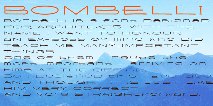 Bombelli Light Hand Font Poster #1