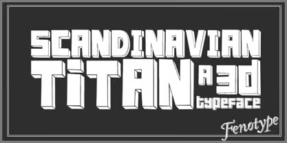 Scandinavian Titan Font Family Poster