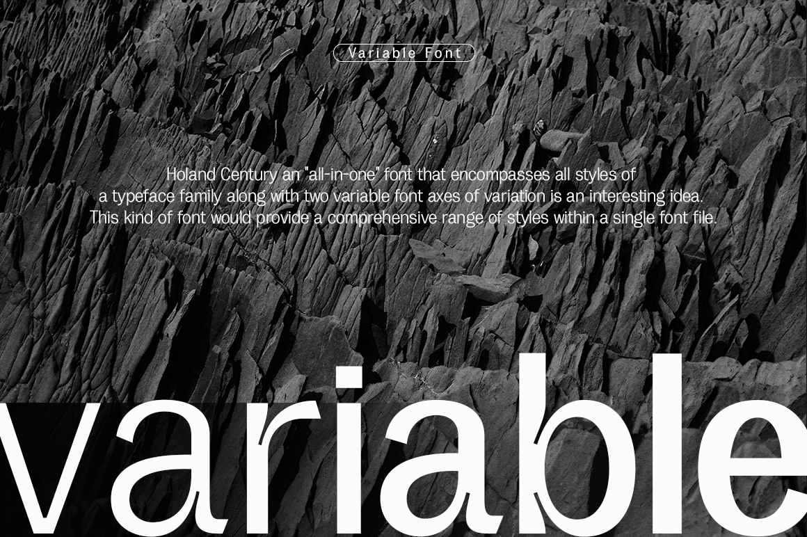 Holand Century Variable Font Poster #1
