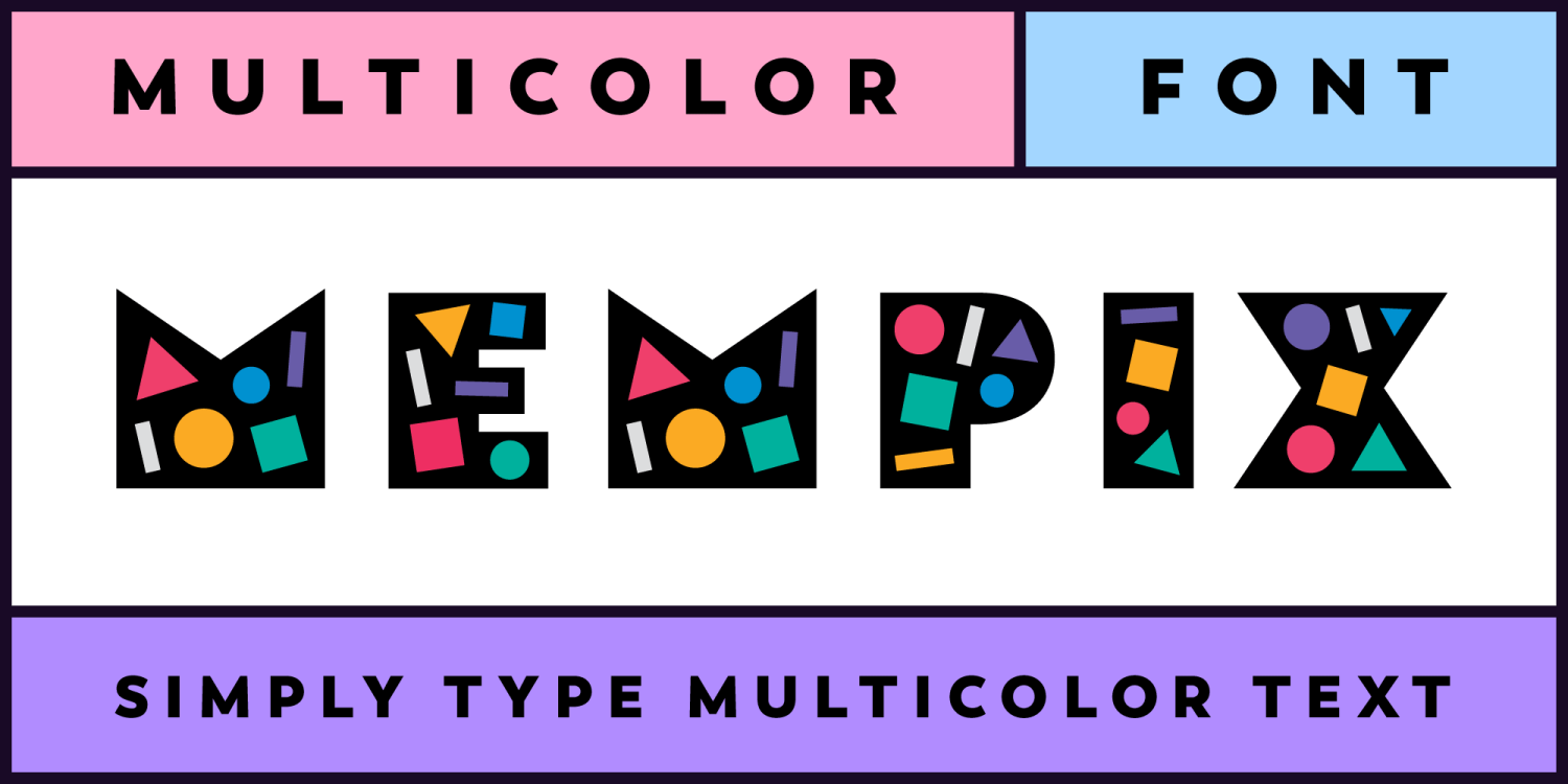Mempix Font Poster #1