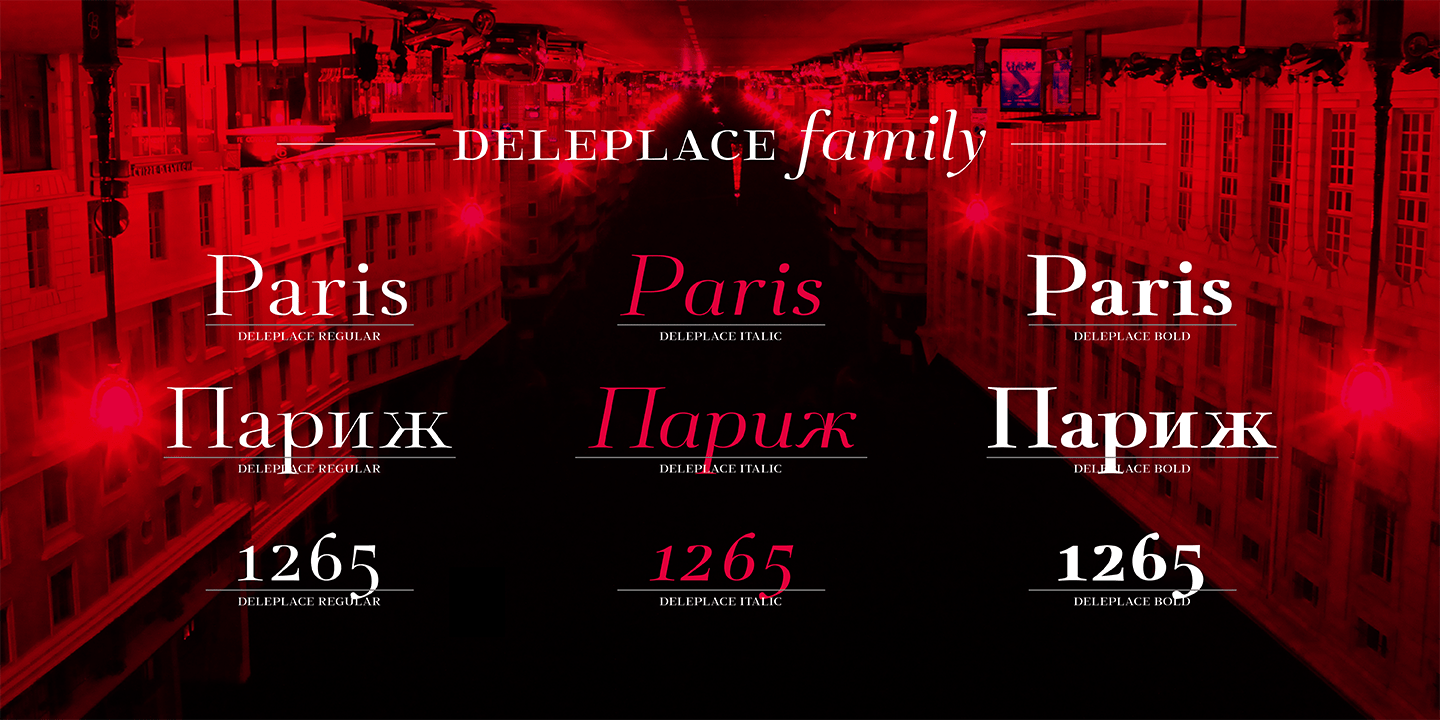 Deleplace Font Poster #1
