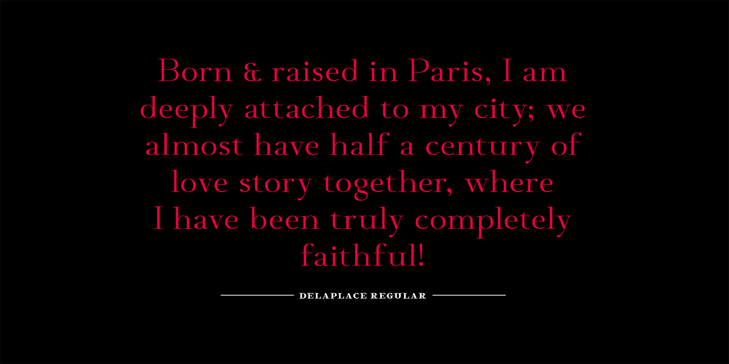 Deleplace Font Poster #1