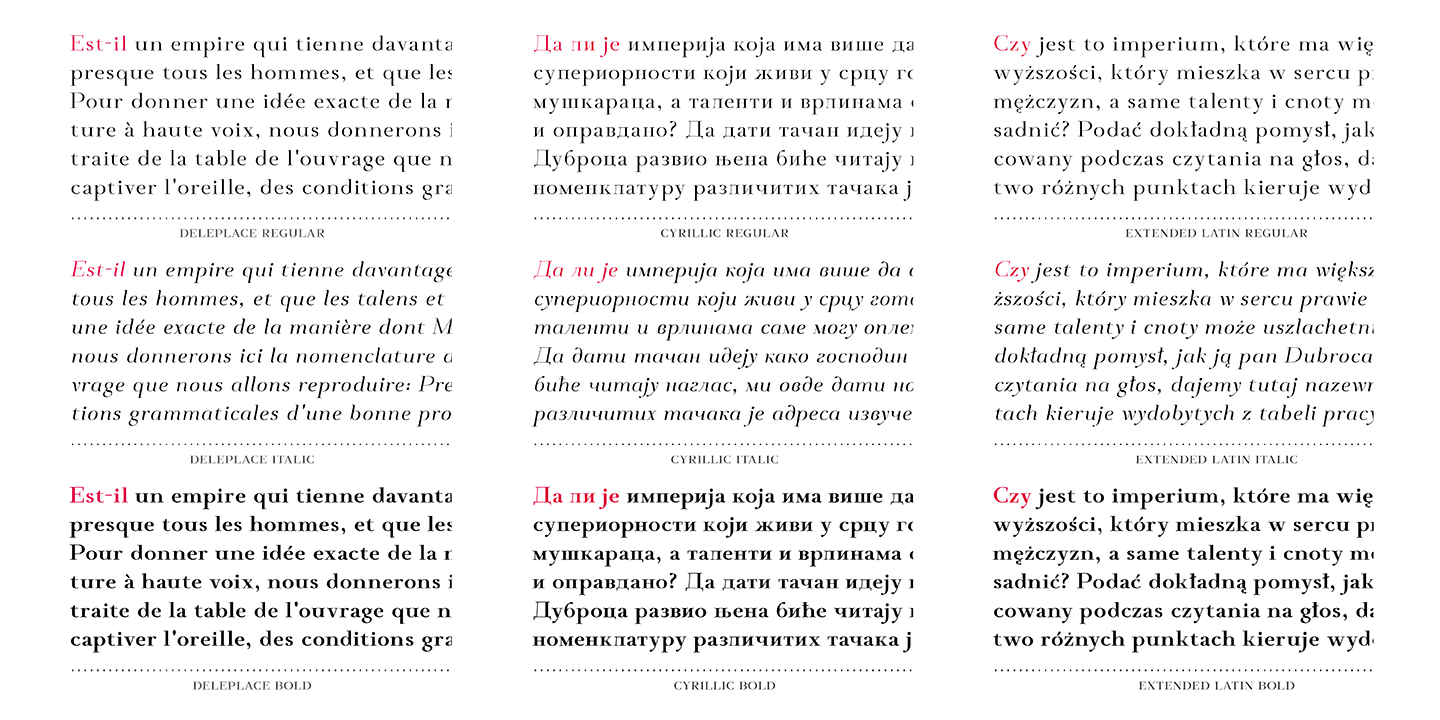 Deleplace Font Poster #1