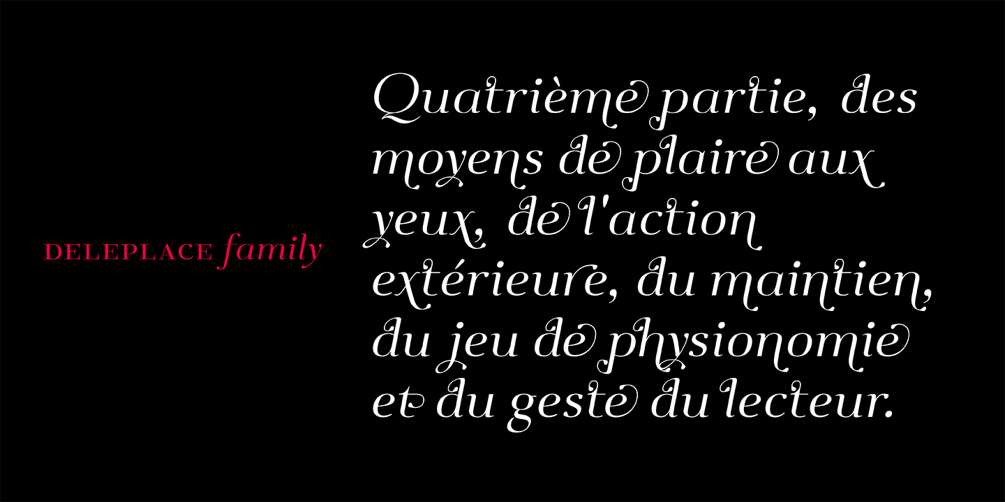 Deleplace Font Poster #1