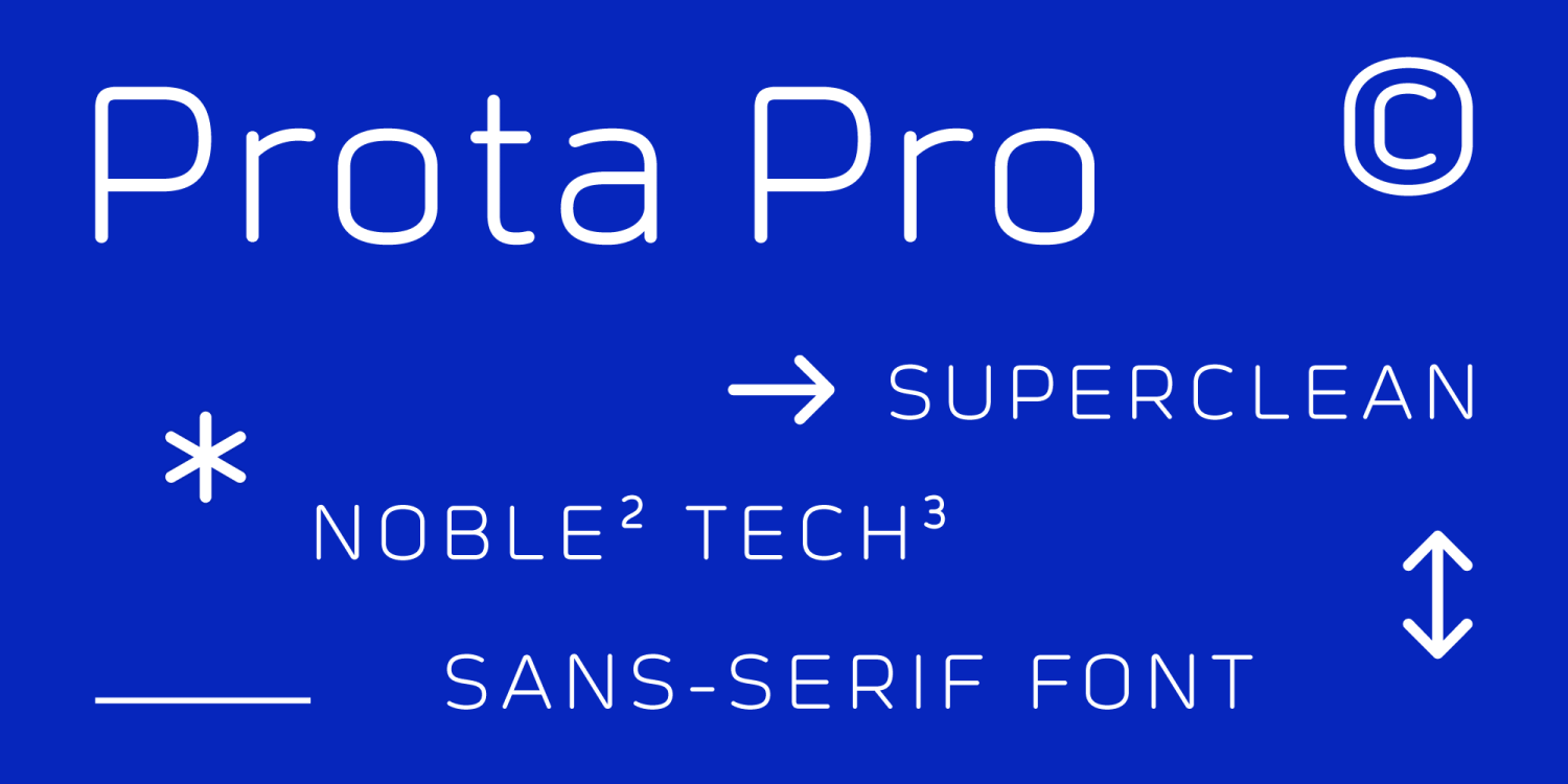 Prota Pro Font Poster #1