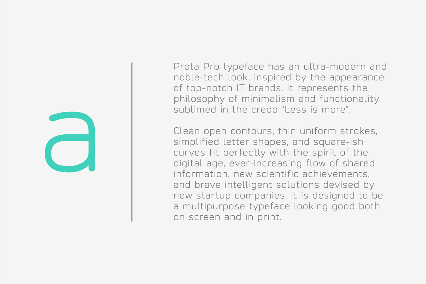 Prota Pro Font Poster #1