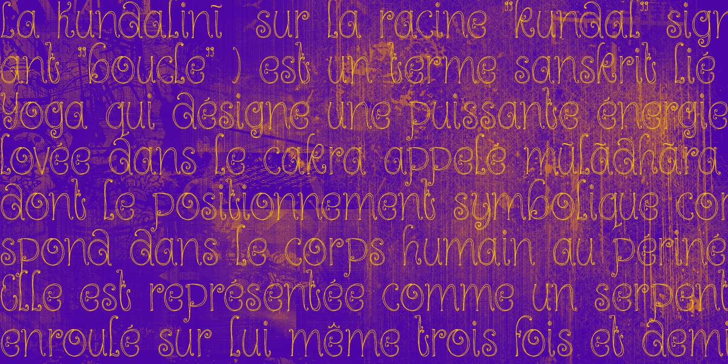 Kundalini Font Poster #2