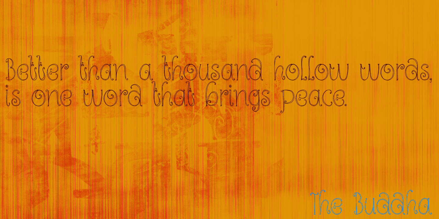 Kundalini Font Poster #4