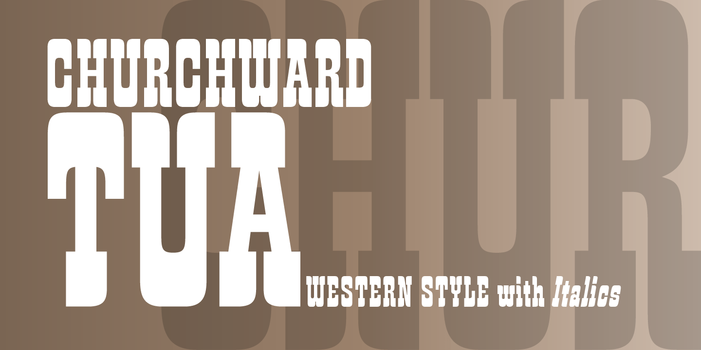 Churchward Tua Font Poster #1