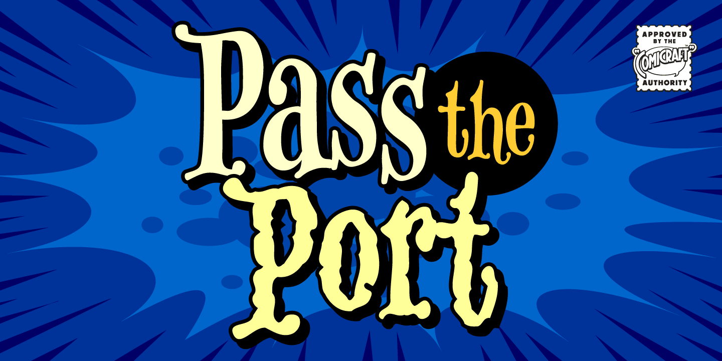 Pass The Port Font Poster #1
