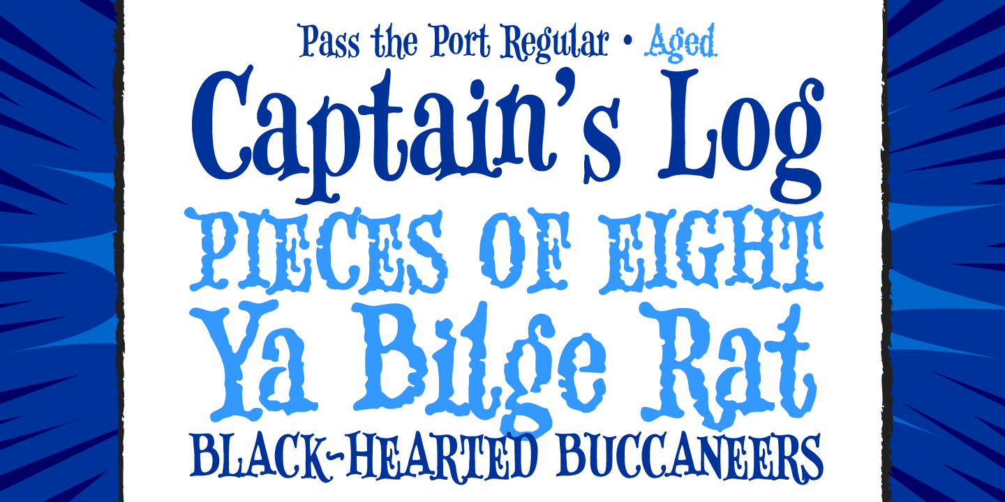 Pass The Port Font Poster #1