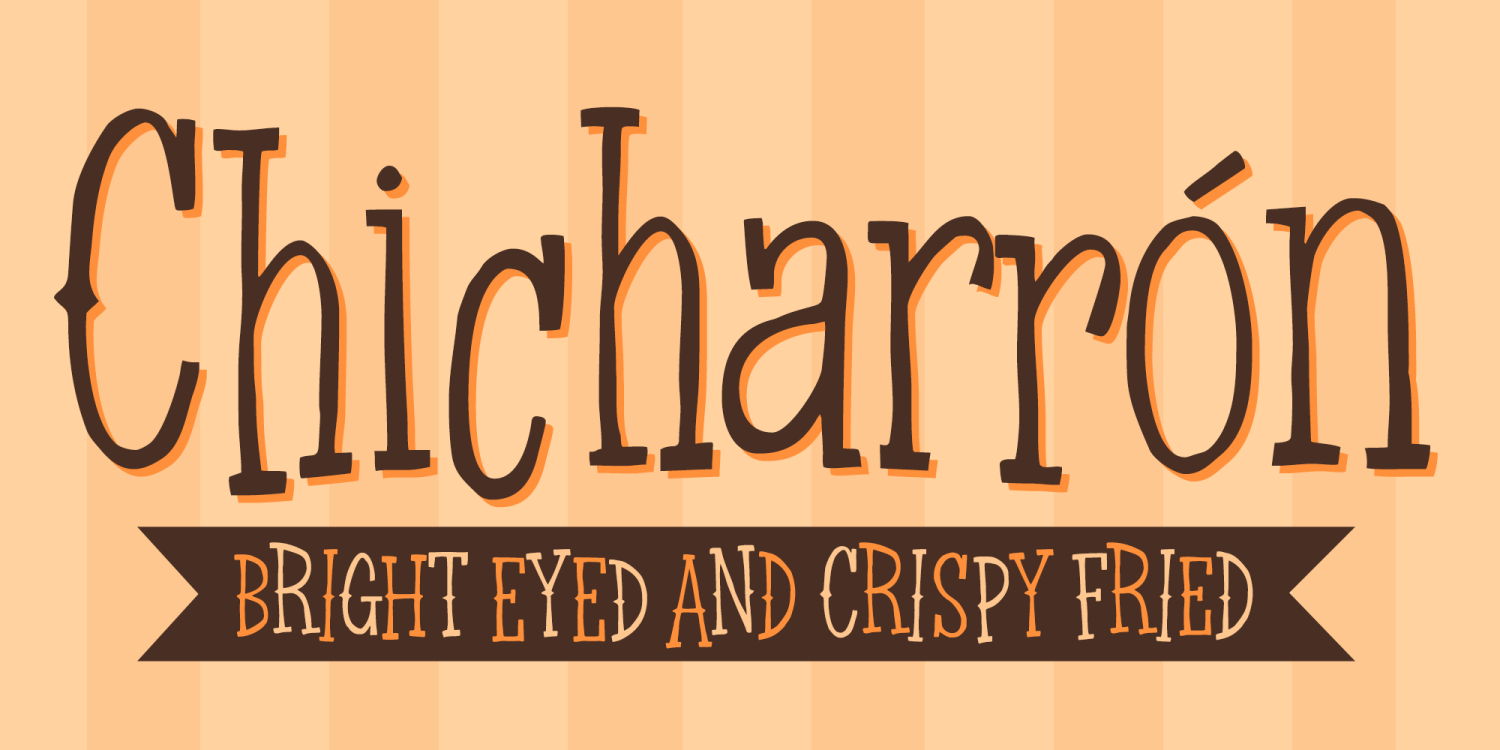Chicharron Font Poster