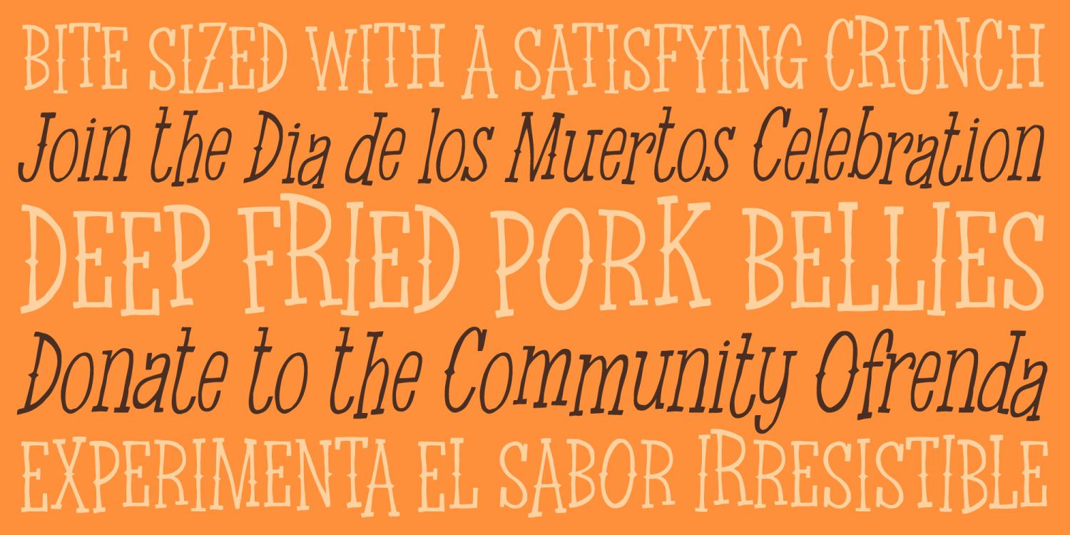 Chicharron Font Poster #1
