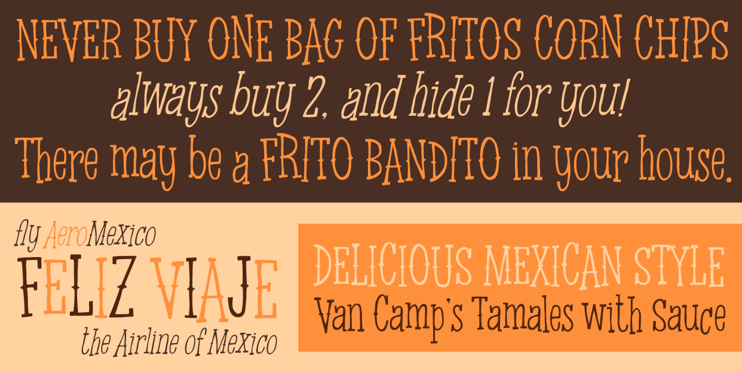 Chicharron Font Poster #1