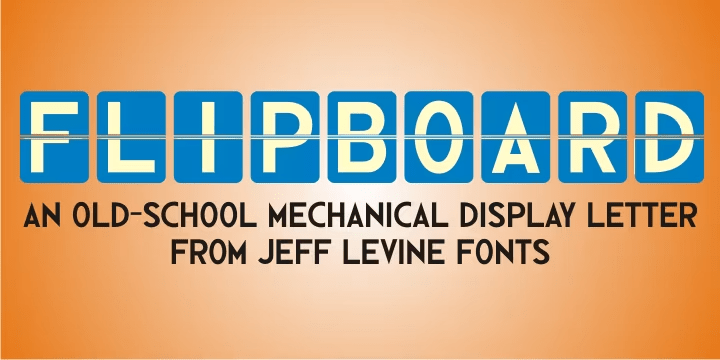 Flipboard Font Poster #1