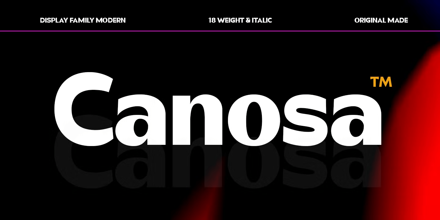 Canosa Font Poster #1
