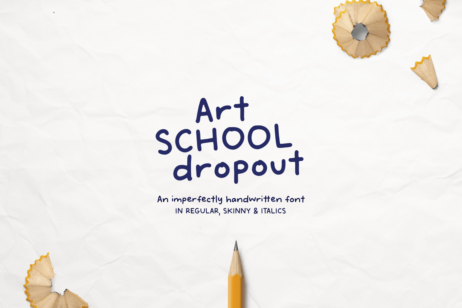 Art School Dropout Font Poster #1