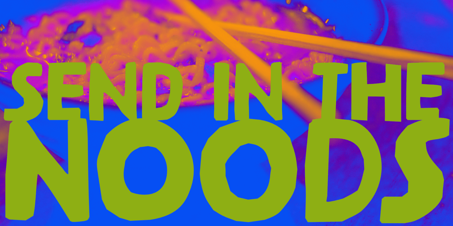 Steaming Noodles Font Poster #1