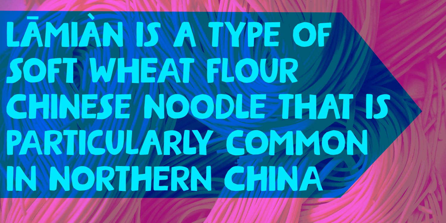 Steaming Noodles Font Poster #1