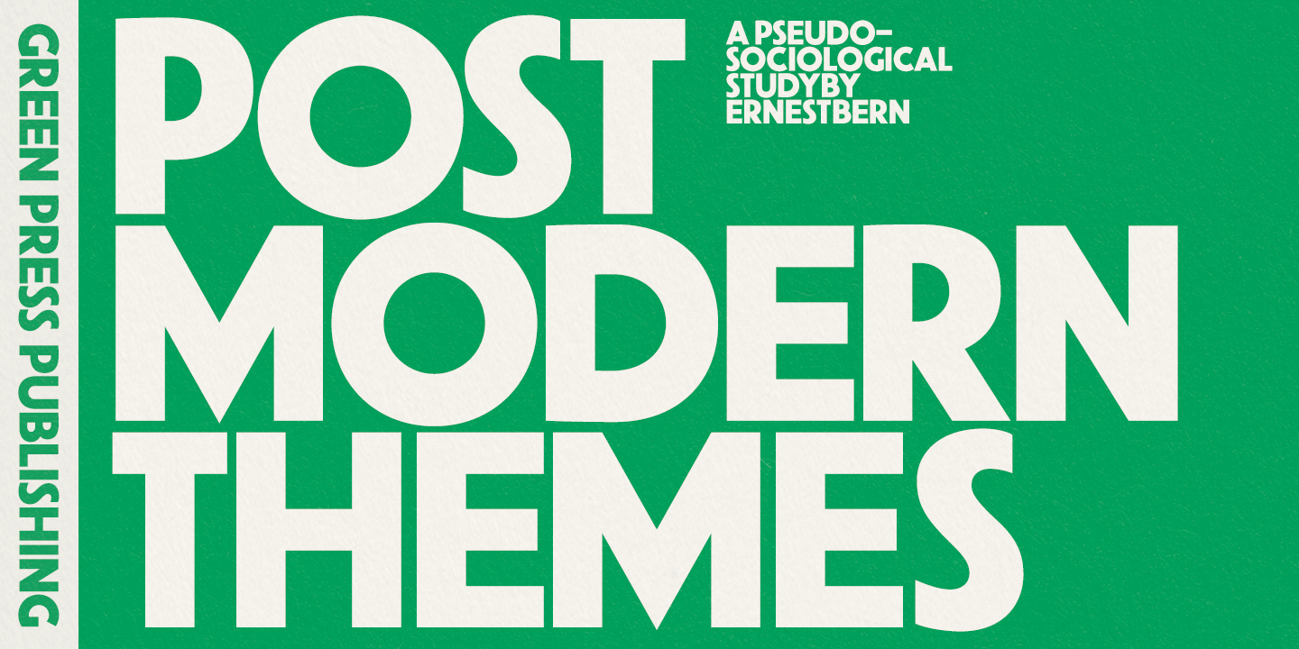 Common Goods Font Poster #1