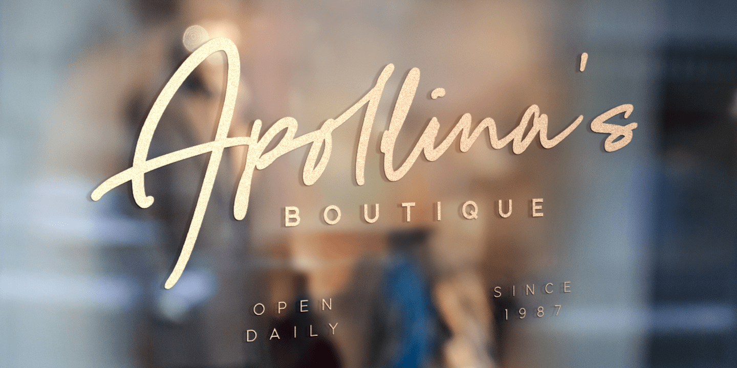 Distinct Style Font Poster #7