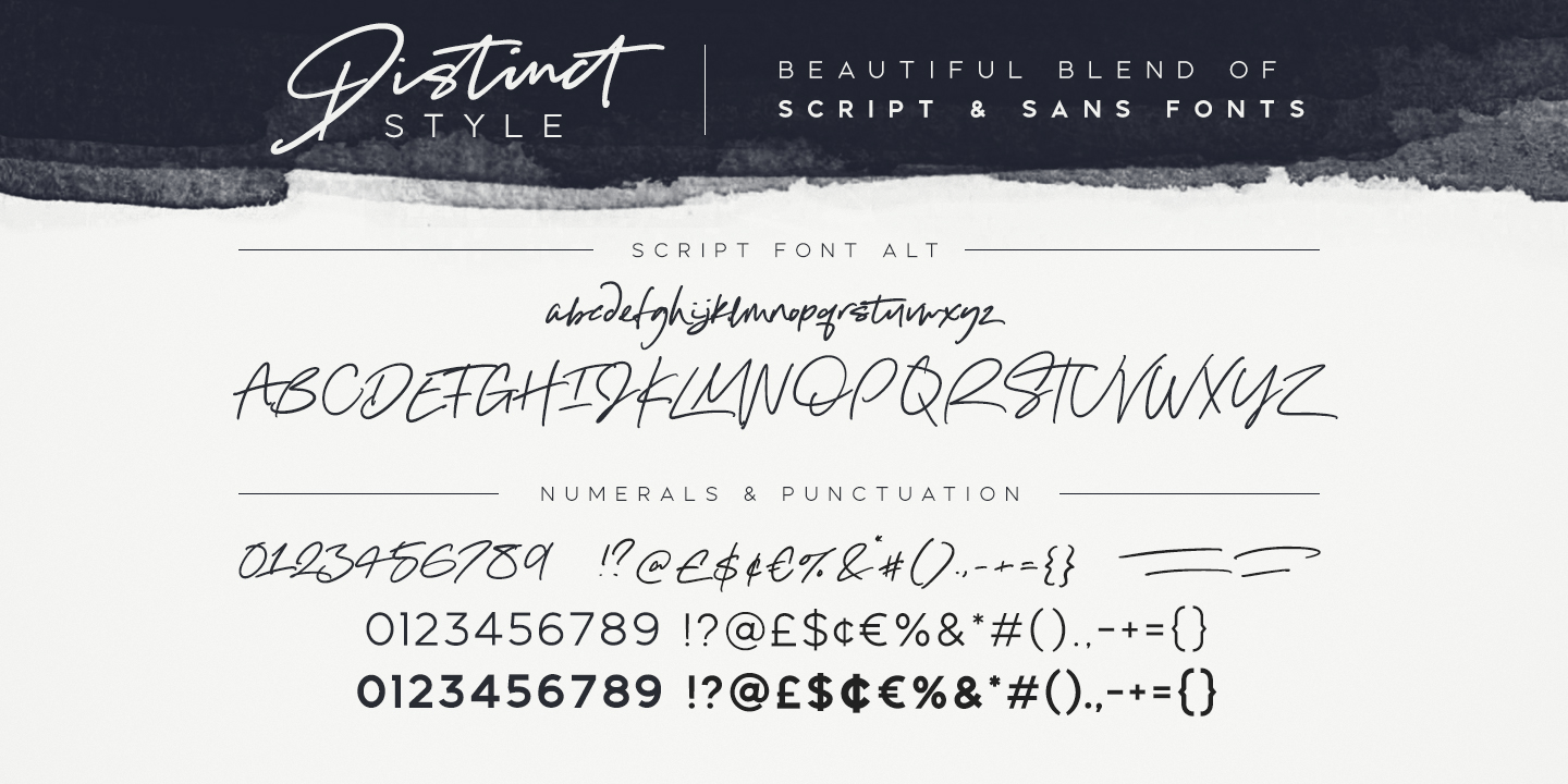 Distinct Style Font Poster #9