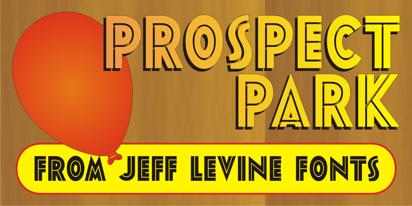 Prospect Park Font Poster #1